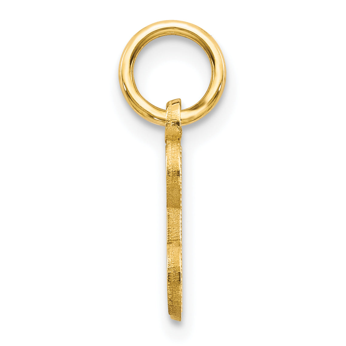 14K Yellow Gold Letter E Initial Charm