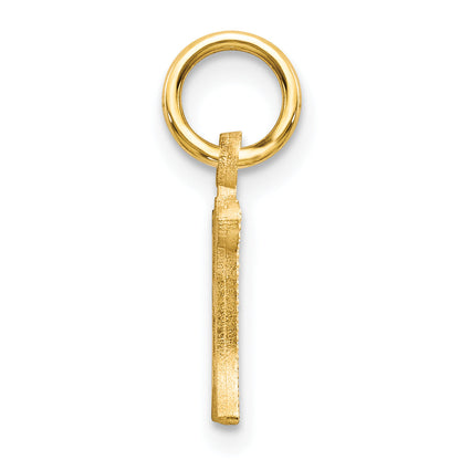 14K Yellow Gold Letter H Initial Charm