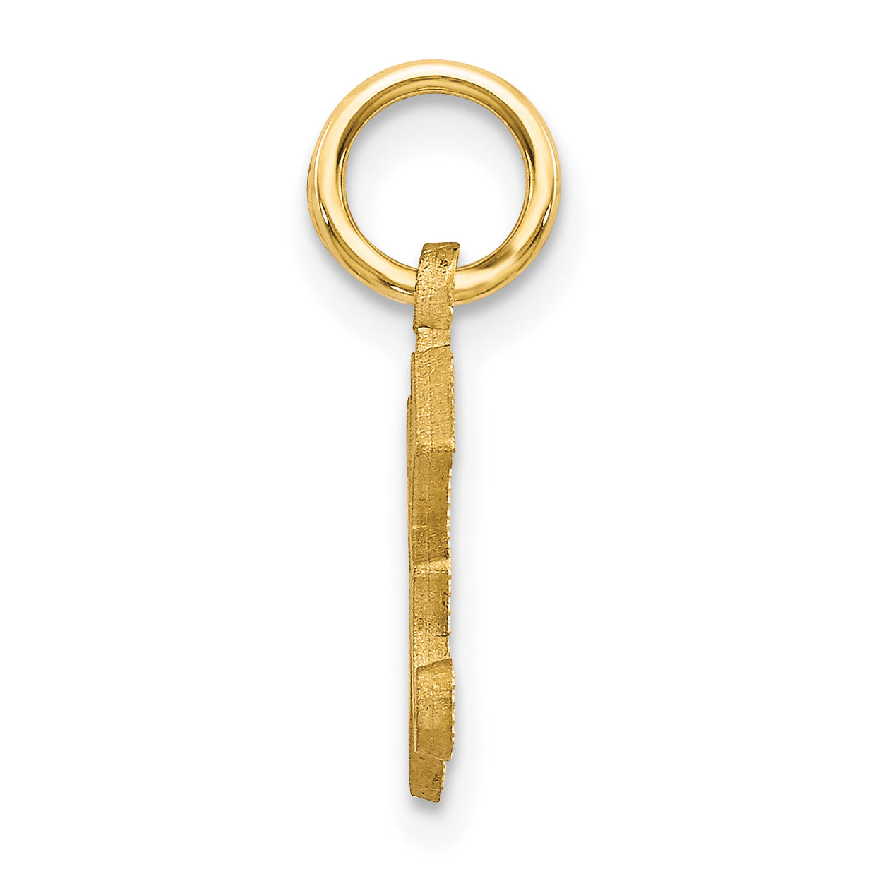 14K Yellow Gold Letter K Initial Charm