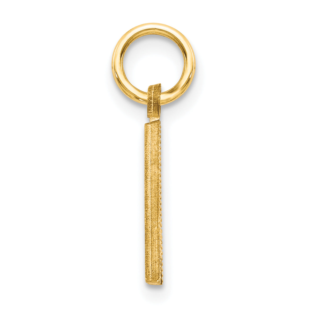 14K Yellow Gold Letter A Initial Charm