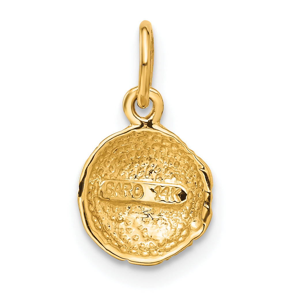14K Yellow Gold Soccer Ball Charm