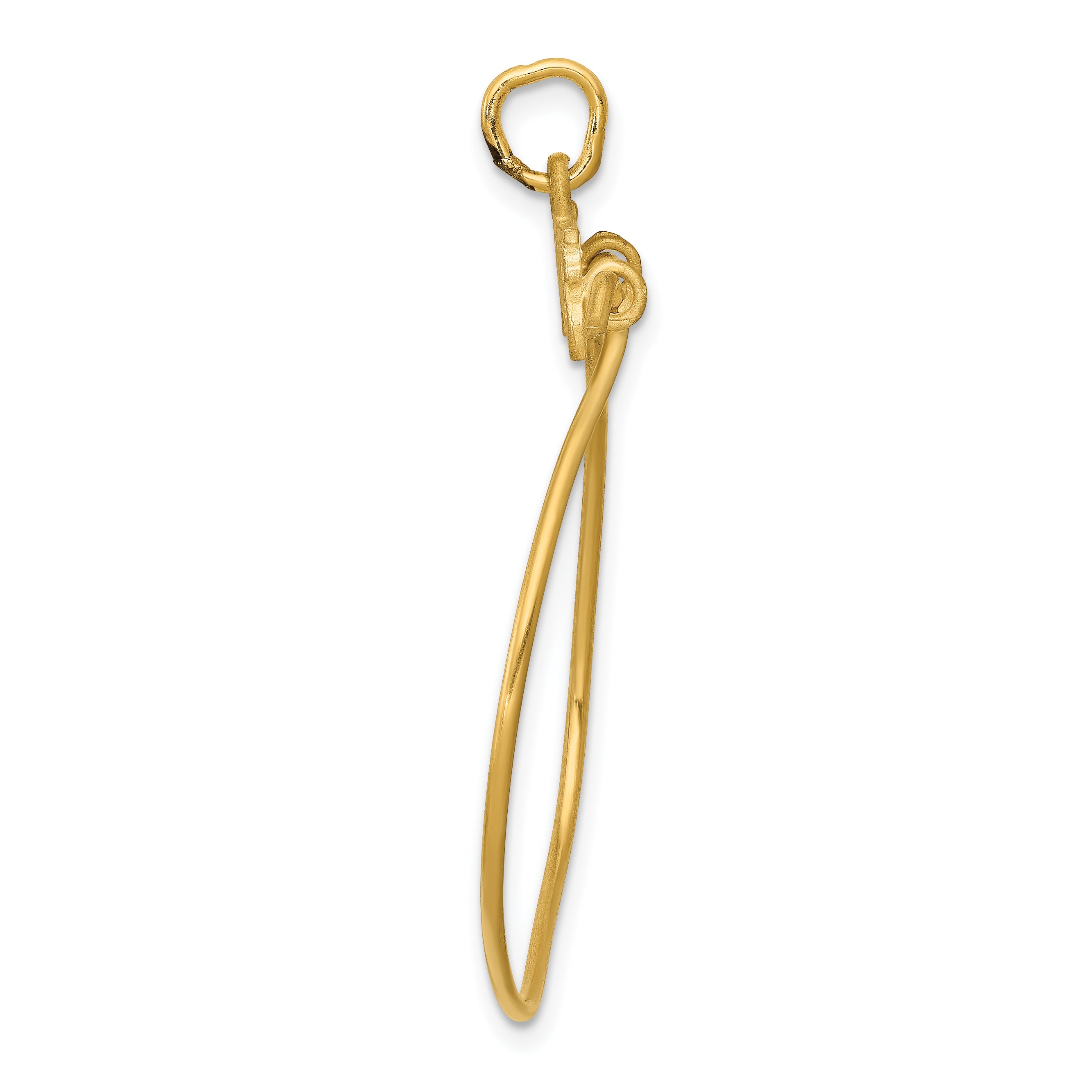 14K Yellow Gold Memories Charm Holder