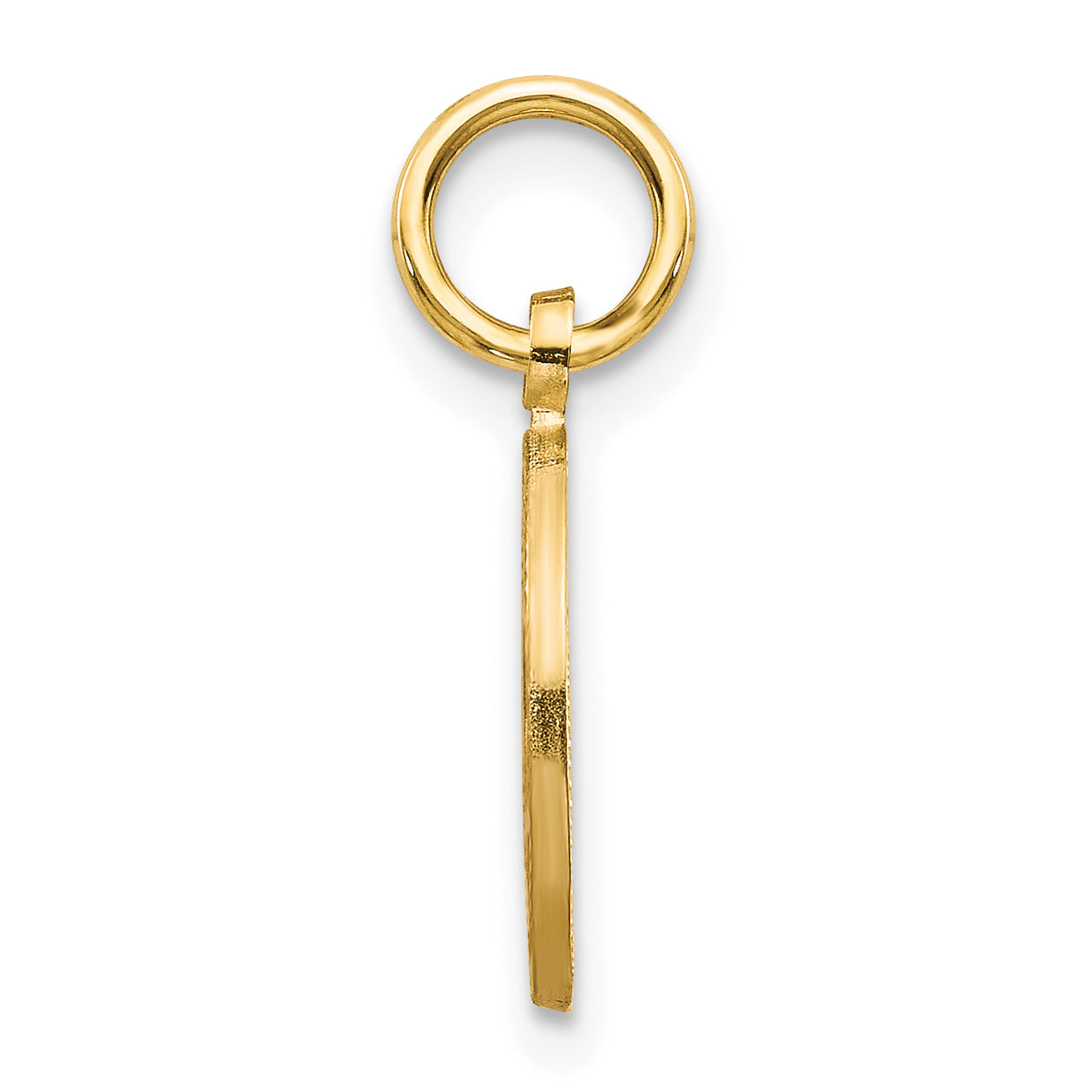 14K Yellow Gold Solid Polished Star Of David Charm