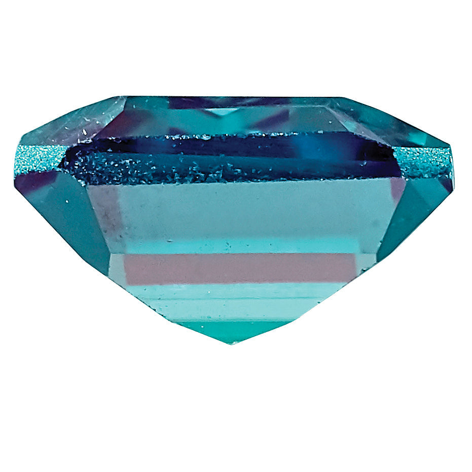 Gemstone Created Alexandrite 6X4mm Emerald Cut