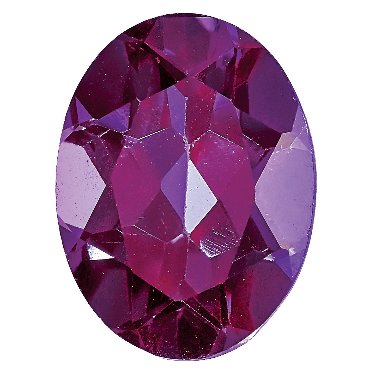 Gemstone Created Alexandrite 6X4mm Oval