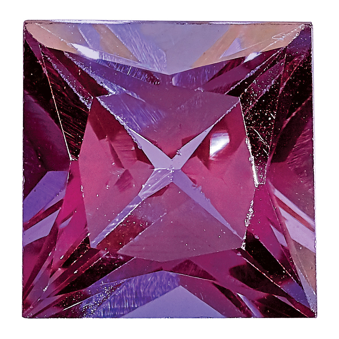 Gemstone Created Alexandrite 6mm Princess
