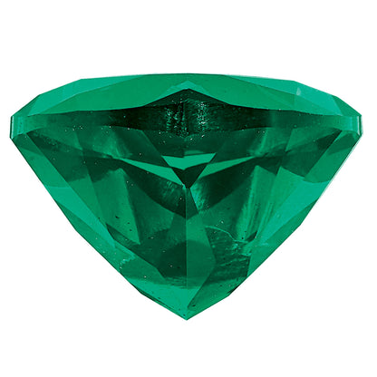 Gemstone Created Emerald 4mm Heart