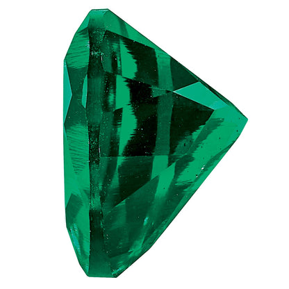 Gemstone Created Emerald 6mm Heart