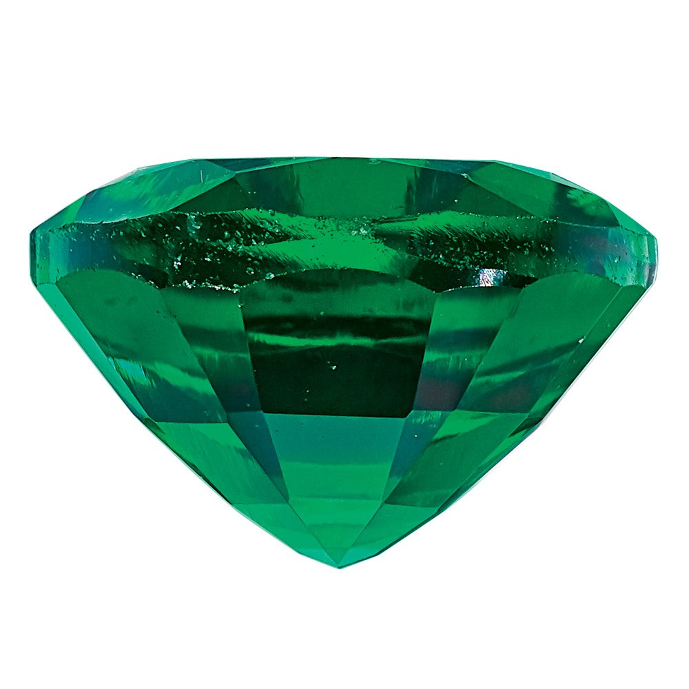 Gemstone Created Emerald 6X4mm Oval