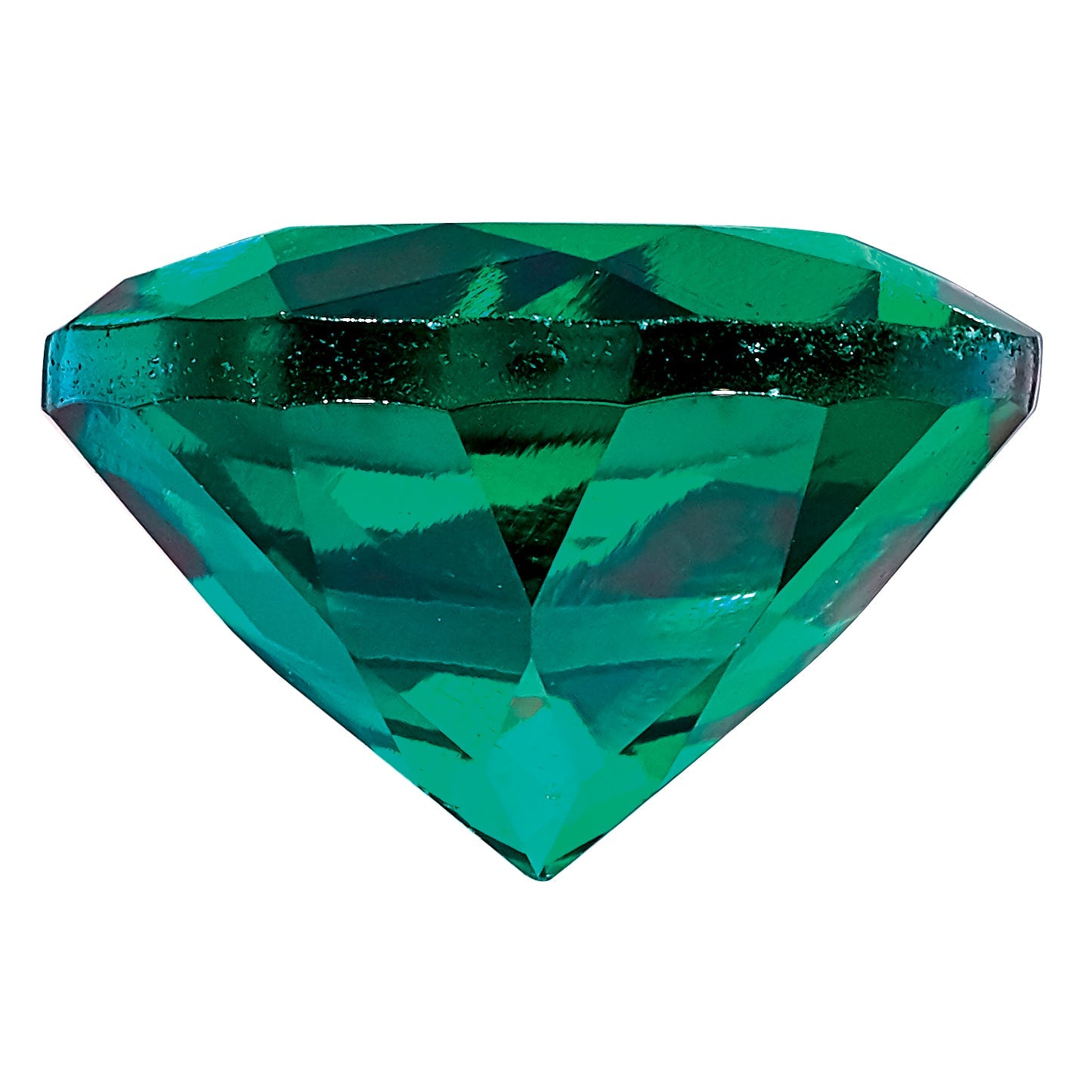 Gemstone Created Emerald 5mm Round