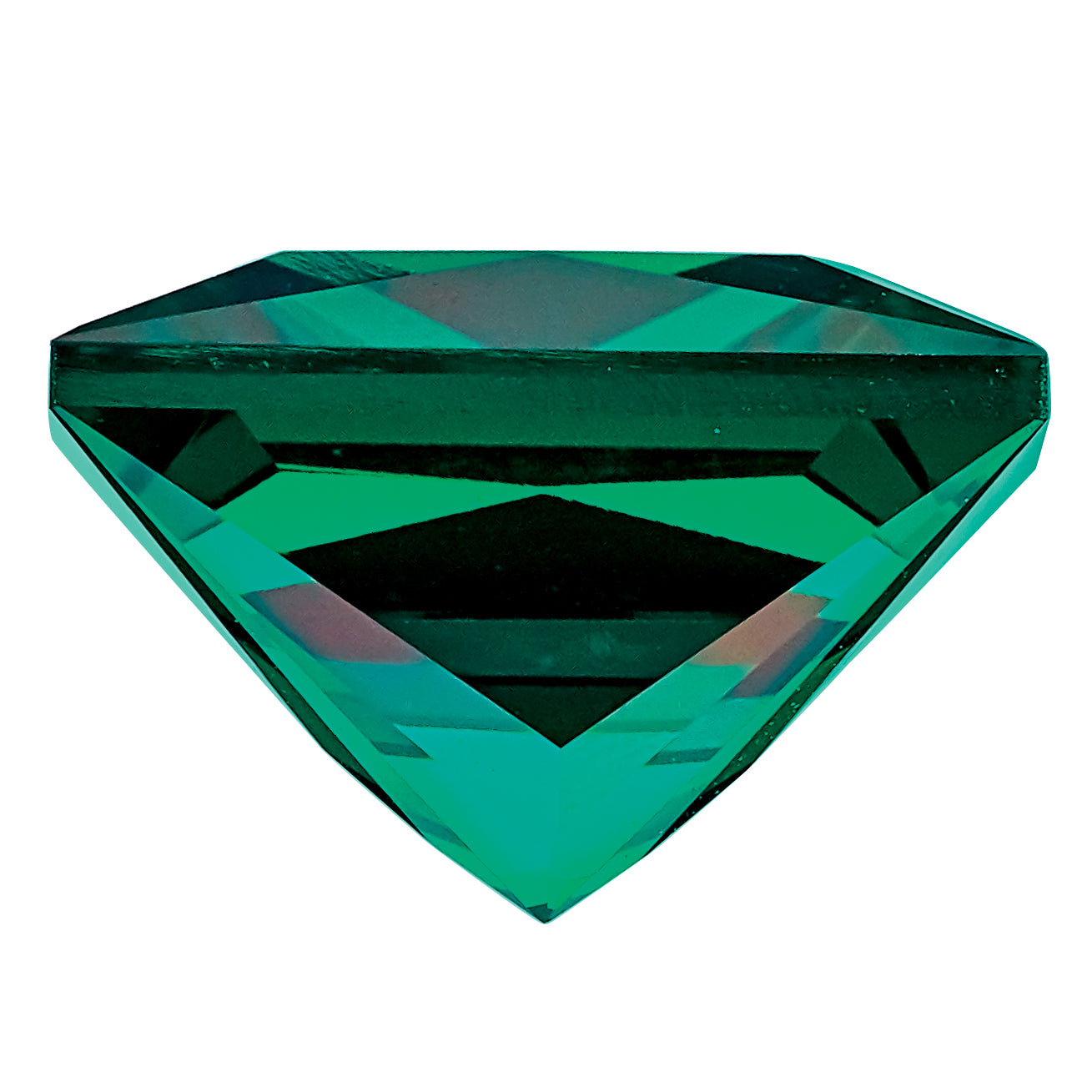 Gemstone Created Emerald 5mm Princess