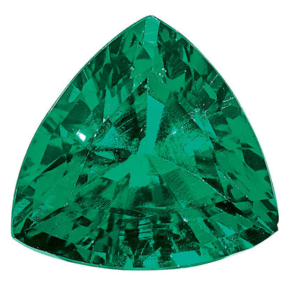 Gemstone Created Emerald 7mm Trillion