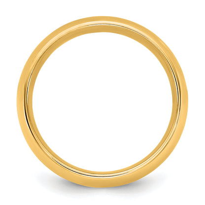10K Yellow Gold 10Ky 1mm Standard Comfort Fit Band Size 9