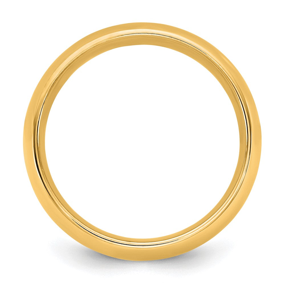 10K Yellow Gold 10Ky 1mm Standard Comfort Fit Band Size 4
