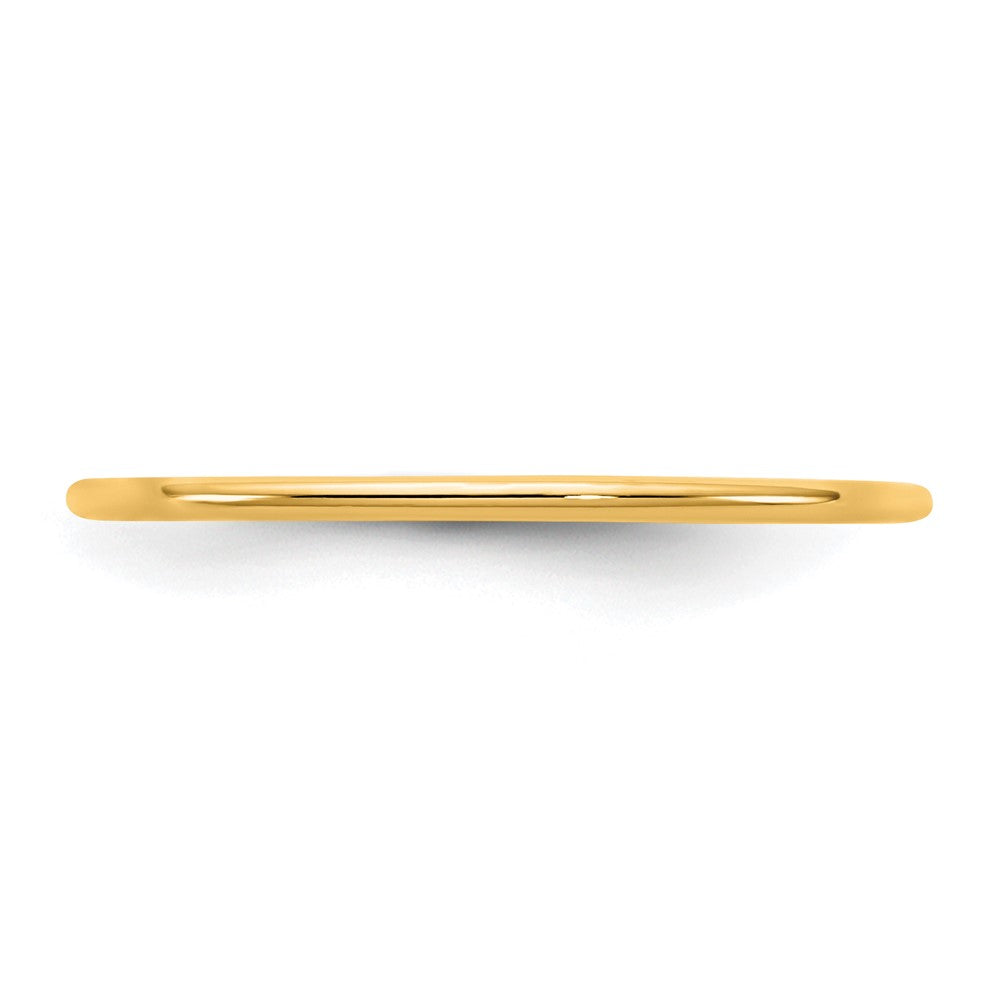 14K Yellow Gold 1mm Standard Comfort Fit Band