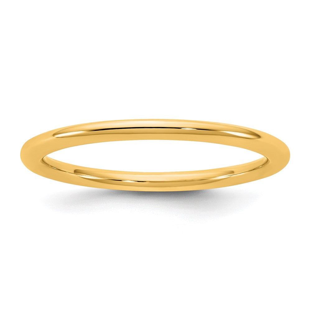 10K Yellow Gold 10Ky 1.5mm Standard Comfort Fit Band Size 8