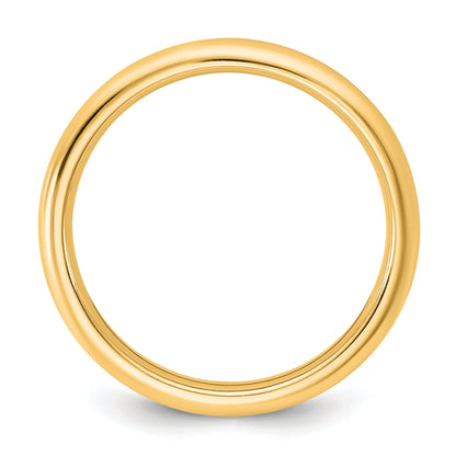 10K Yellow Gold 10Ky 2.5mm Standard Comfort Fit Band Size 12.5