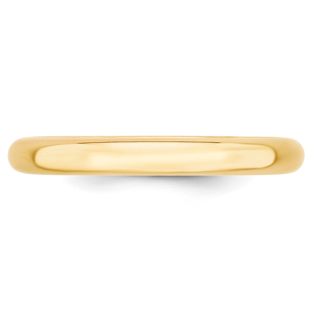 14k Yellow Gold 3mm Standard Weight Comfort Fit Wedding Band Ring