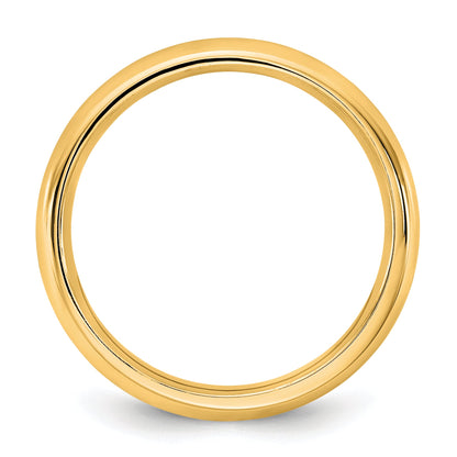 10K Yellow Gold 10Ky 3.5mm Standard Comfort Fit Band Size 5.5