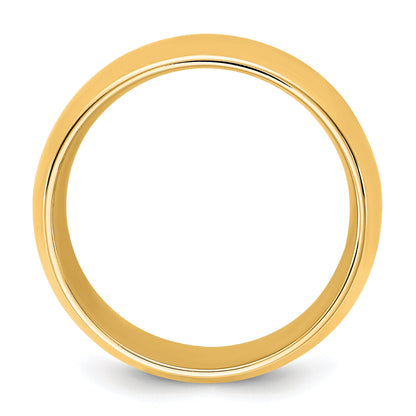 10K Yellow Gold 10Ky 4.5mm Standard Comfort Fit Band Size 14
