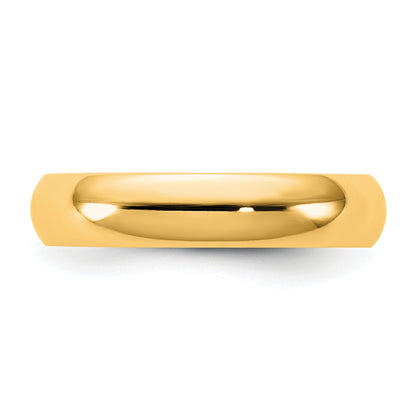 10K Yellow Gold 10Ky 4.5mm Standard Comfort Fit Band Size 9.5