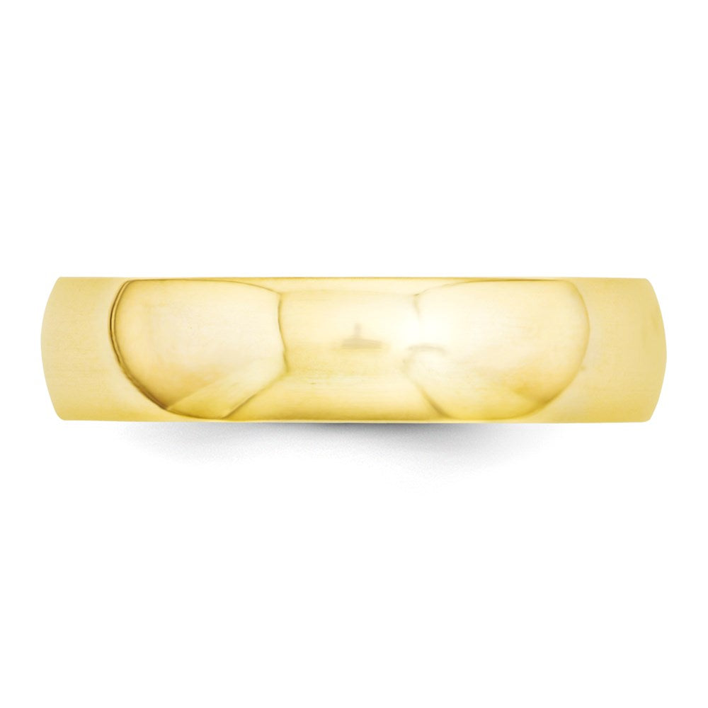 Solid 18K Yellow Gold 5mm Comfort Fit Men's/Women's Wedding Band Ring Size 7.5