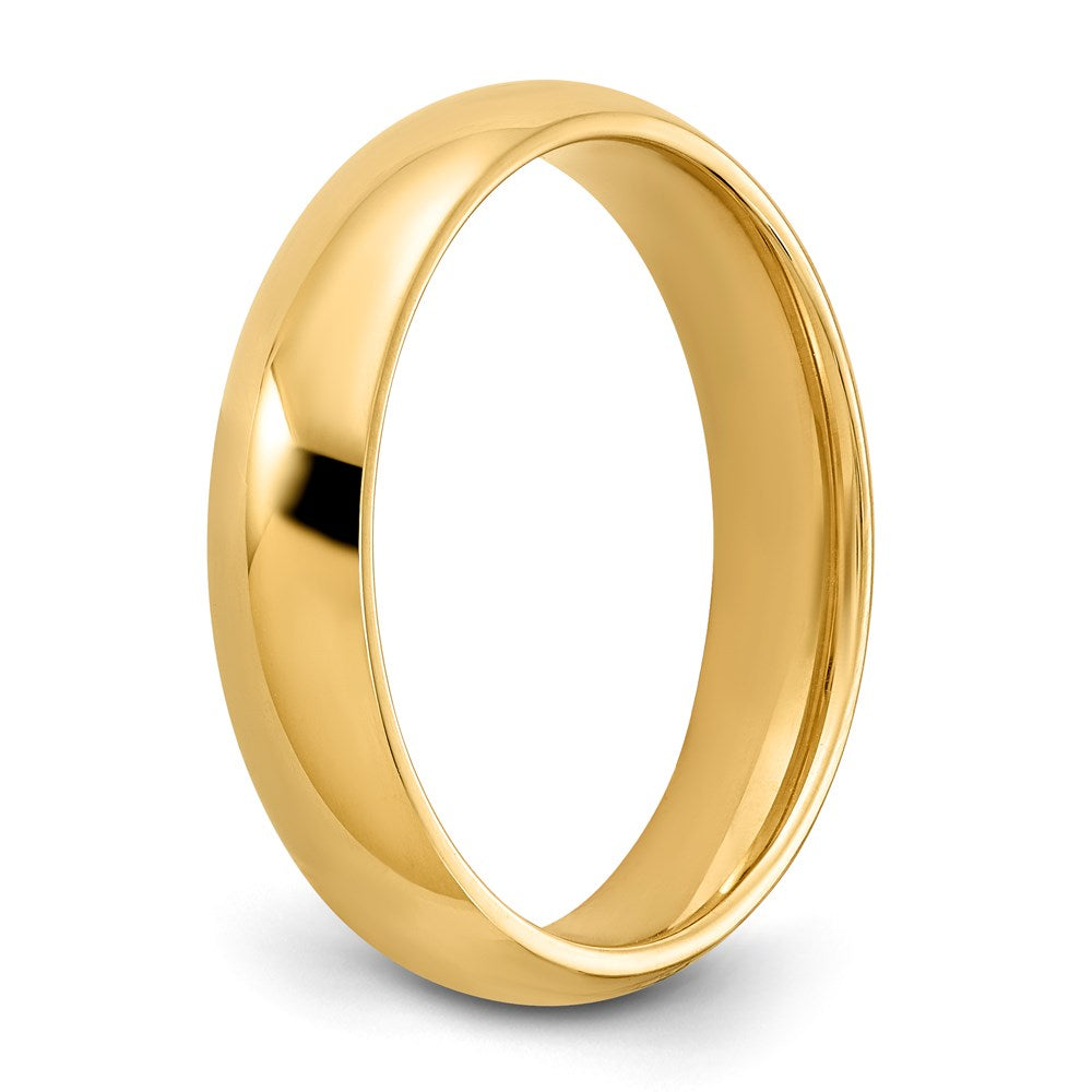 18k Yellow Gold 5mm Standard Weight Comfort Fit Wedding Band Ring