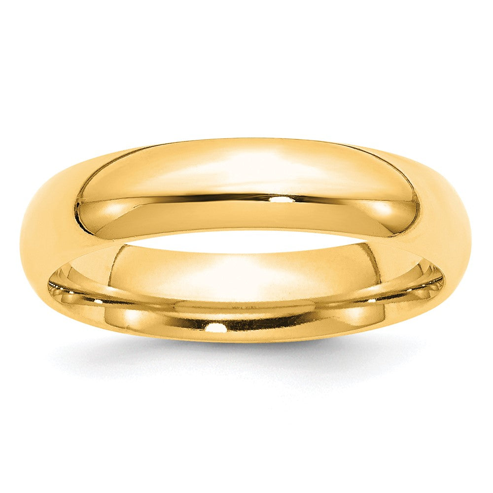Solid 18K Yellow Gold 5mm Standard Comfort Fit Men's/Women's Wedding Band Ring Size 12.5