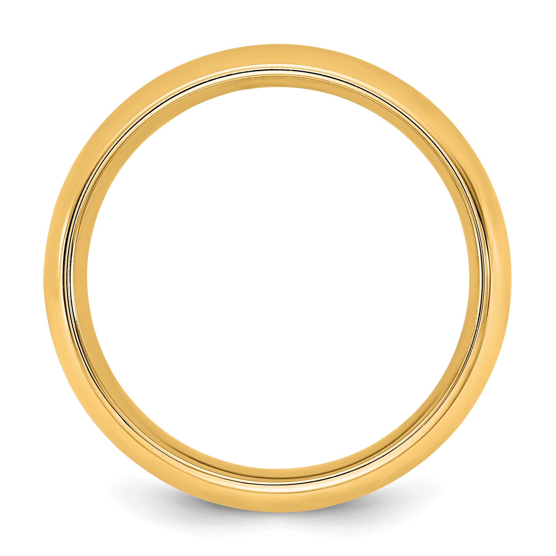 10K Yellow Gold 10Ky 5.5mm Standard Comfort Fit Band Size 7