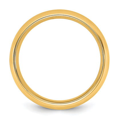 10K Yellow Gold 10Ky 5.5mm Standard Comfort Fit Band Size 11.5