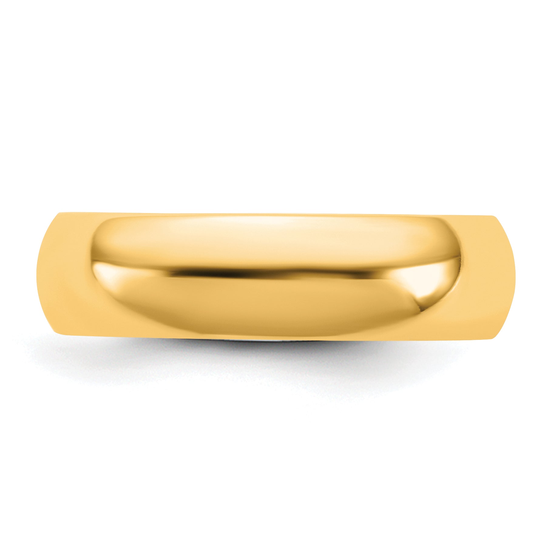 10K Yellow Gold 10Ky 5.5mm Standard Comfort Fit Band Size 13