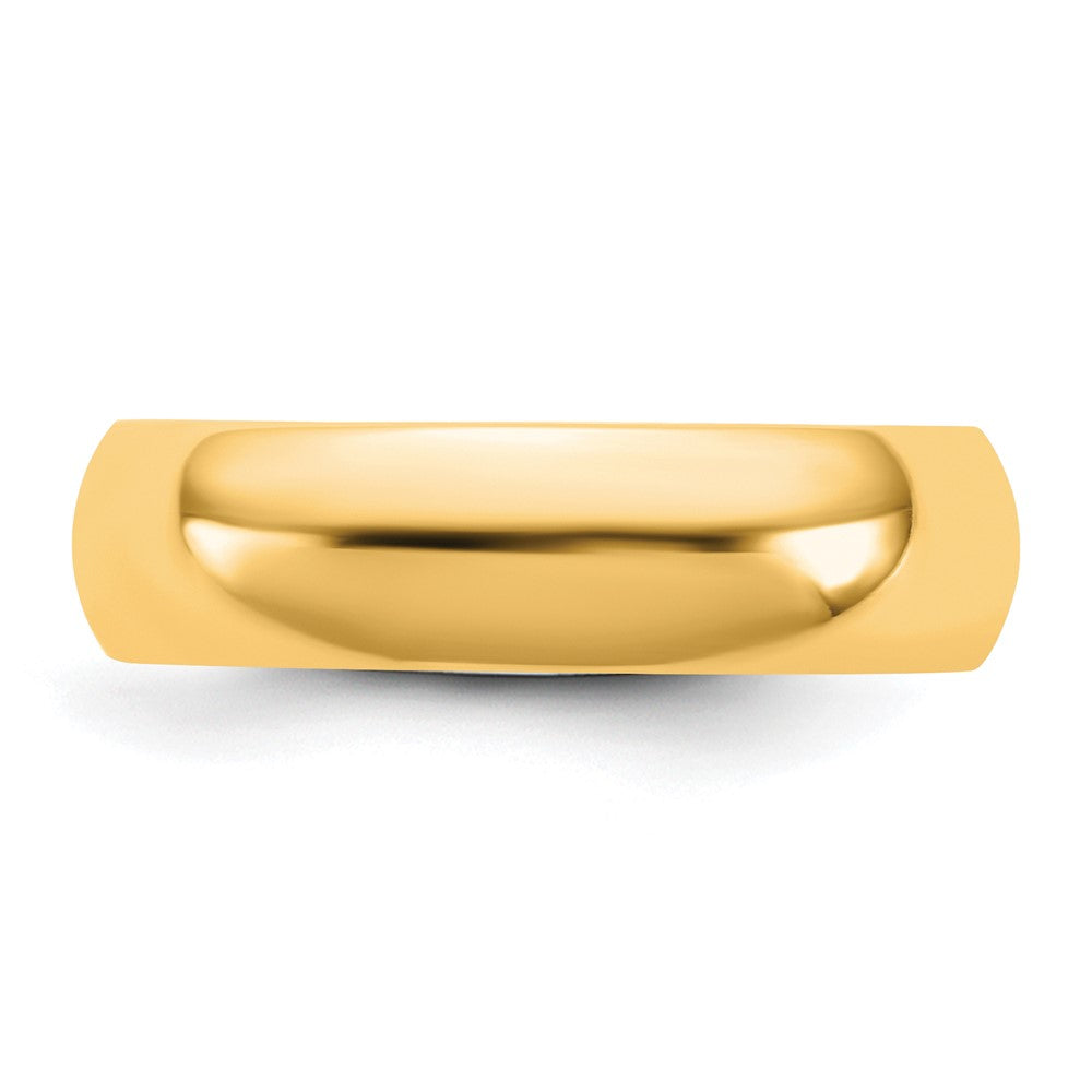 10K Yellow Gold 10Ky 5.5mm Standard Comfort Fit Band Size 11.5