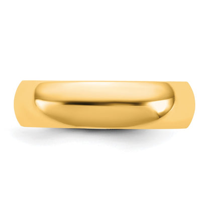 10K Yellow Gold 10Ky 5.5mm Standard Comfort Fit Band Size 11.5