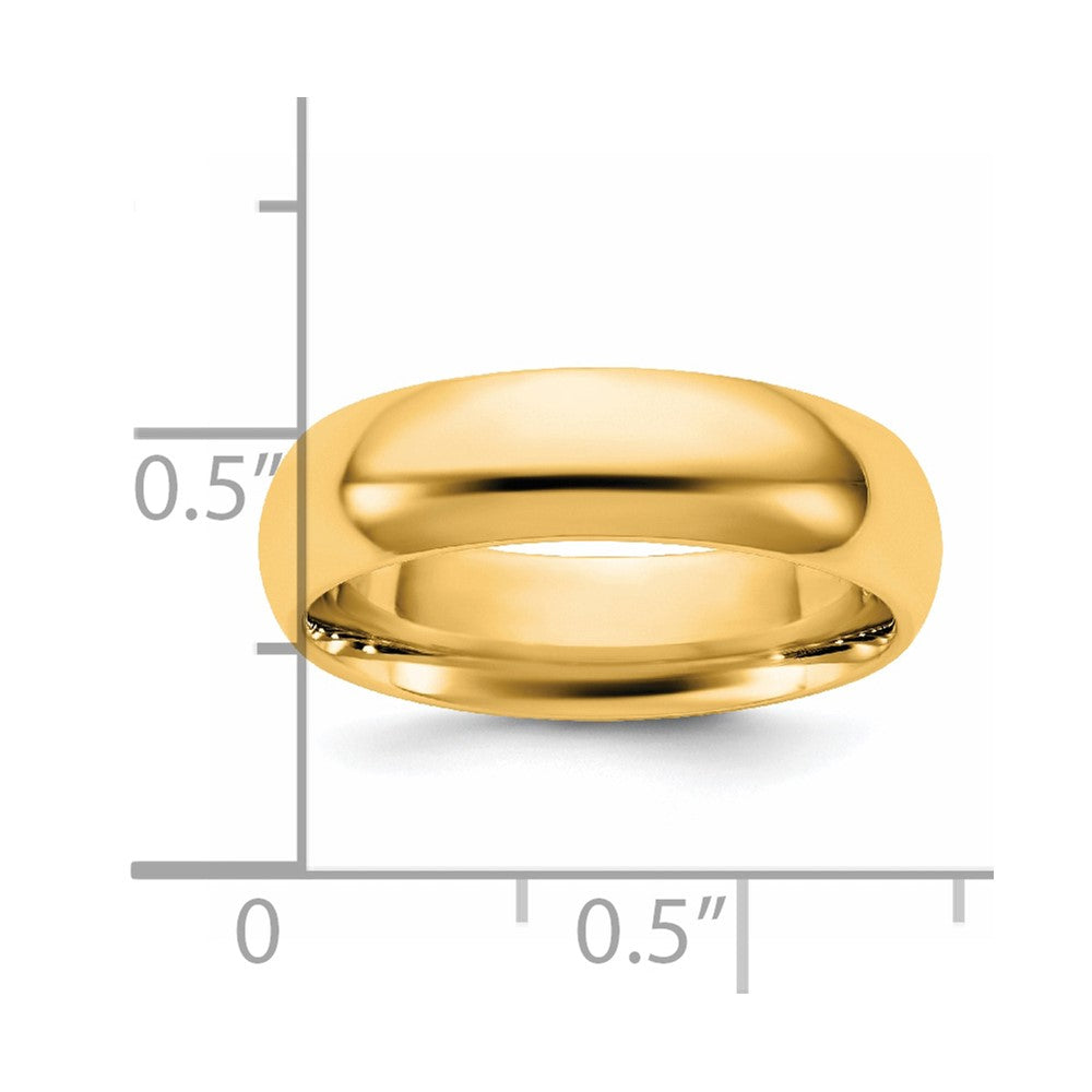 14K Yellow Gold 5.5mm Standard Comfort Fit Band