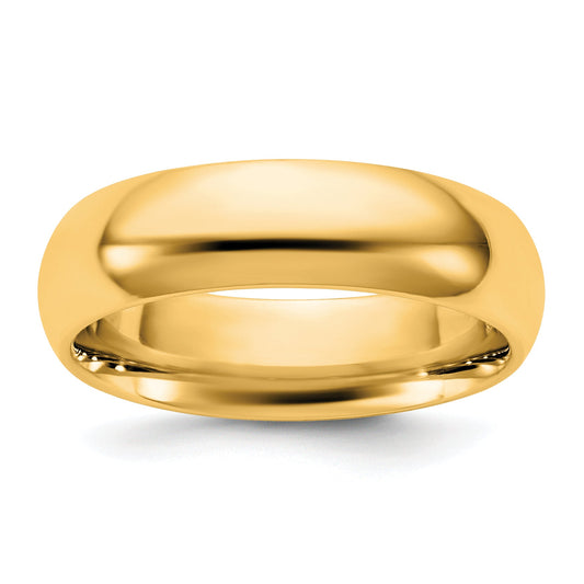10K Yellow Gold 10Ky 5.5mm Standard Comfort Fit Band Size 11