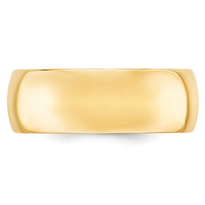 Solid 18K Yellow Gold 8mm Standard Comfort Fit Men's/Women's Wedding Band Ring Size 14