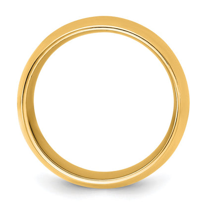14K Yellow Gold 10mm Standard Comfort Fit Band