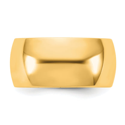 10K Yellow Gold 10Ky 10mm Standard Comfort Fit Band Size 11.5