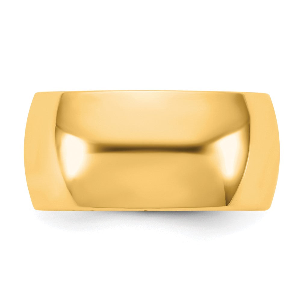 10K Yellow Gold 10Ky 10mm Standard Comfort Fit Band Size 4