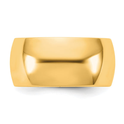 10K Yellow Gold 10Ky 10mm Standard Comfort Fit Band Size 4