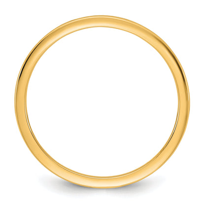 10K Yellow Gold 10Ky 1mm Lightweight Comfort Fit Band Size 9.5