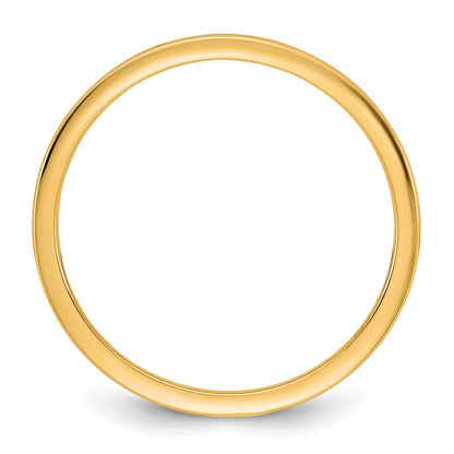 10K Yellow Gold 10Ky 1mm Lightweight Comfort Fit Band Size 4.5