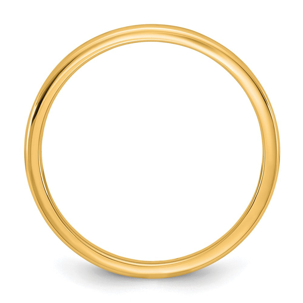 10K Yellow Gold 10Ky 1.5mm Lightweight Comfort Fit Band Size 8
