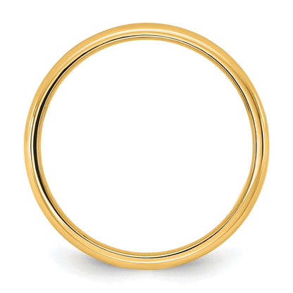 10K Yellow Gold 10Ky 2.5mm Lightweight Comfort Fit Band Size 5