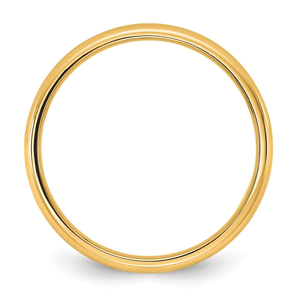 10K Yellow Gold 10Ky 2.5mm Lightweight Comfort Fit Band Size 9.5