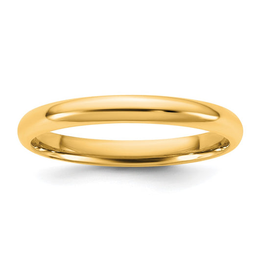 10K Yellow Gold 10Ky 2.5mm Lightweight Comfort Fit Band Size 9.5