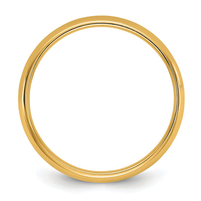 10K Yellow Gold 10Ky 3.5mm Lightweight Comfort Fit Band Size 8.5