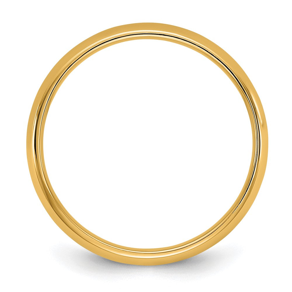 10K Yellow Gold 10Ky 3.5mm Lightweight Comfort Fit Band Size 7.5