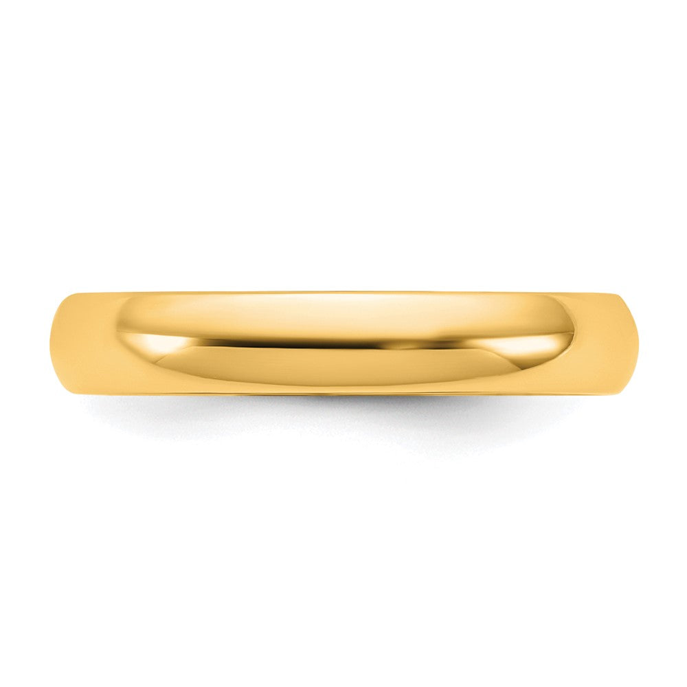 14K Yellow Gold 3.5mm Lightweight Comfort Fit Band