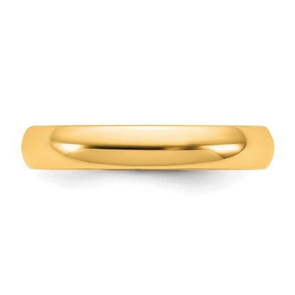 14K Yellow Gold 3.5mm Lightweight Comfort Fit Band